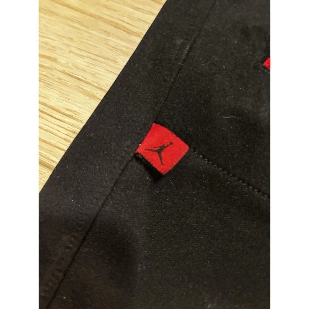 Vintage Air Jordan Track Cargo Black Red pants Large Y2K Athletic Jumpman